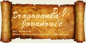 Dragovanka Jovanović vizit kartica